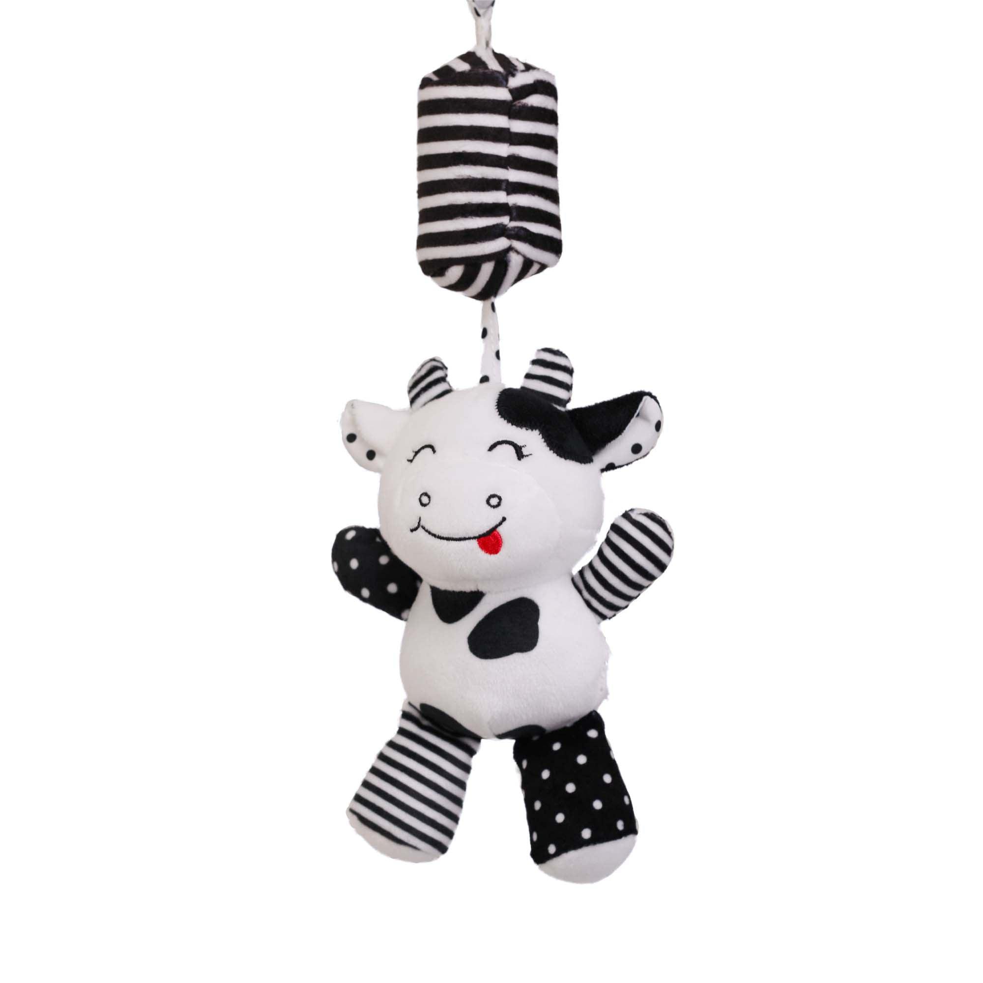 Hanging Plush Toy - Casey the Cow – Young Wonderer Black and White Baby  Boutique