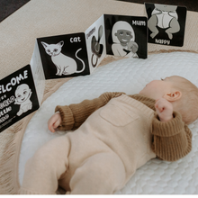 Load image into Gallery viewer, Welcome To The World Little One Black and White Baby Book

