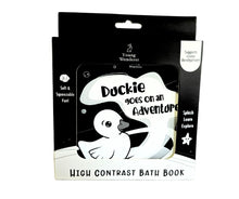 Load image into Gallery viewer, baby bath book,  black and white water bath book, high contrast bath book, Y bath book, 
