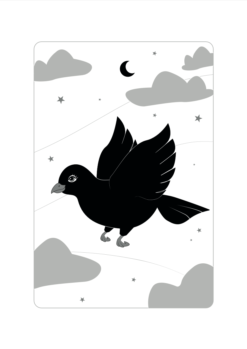 A3 Bird Print