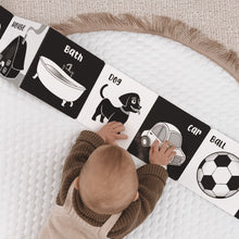 Load image into Gallery viewer, Welcome To The World Little One Book, High Contrast, Black and White Baby Book, Young Wonderer, baby book, high contrast book, high contrast baby book, black and white baby book, black and white baby toys, black and white baby toy, tummy time book, black and white baby toys, black and white baby book australia, high contrast book australia, tummy time, black and white baby shop, black and white baby toys, black and white baby toy, high contrast baby toy
