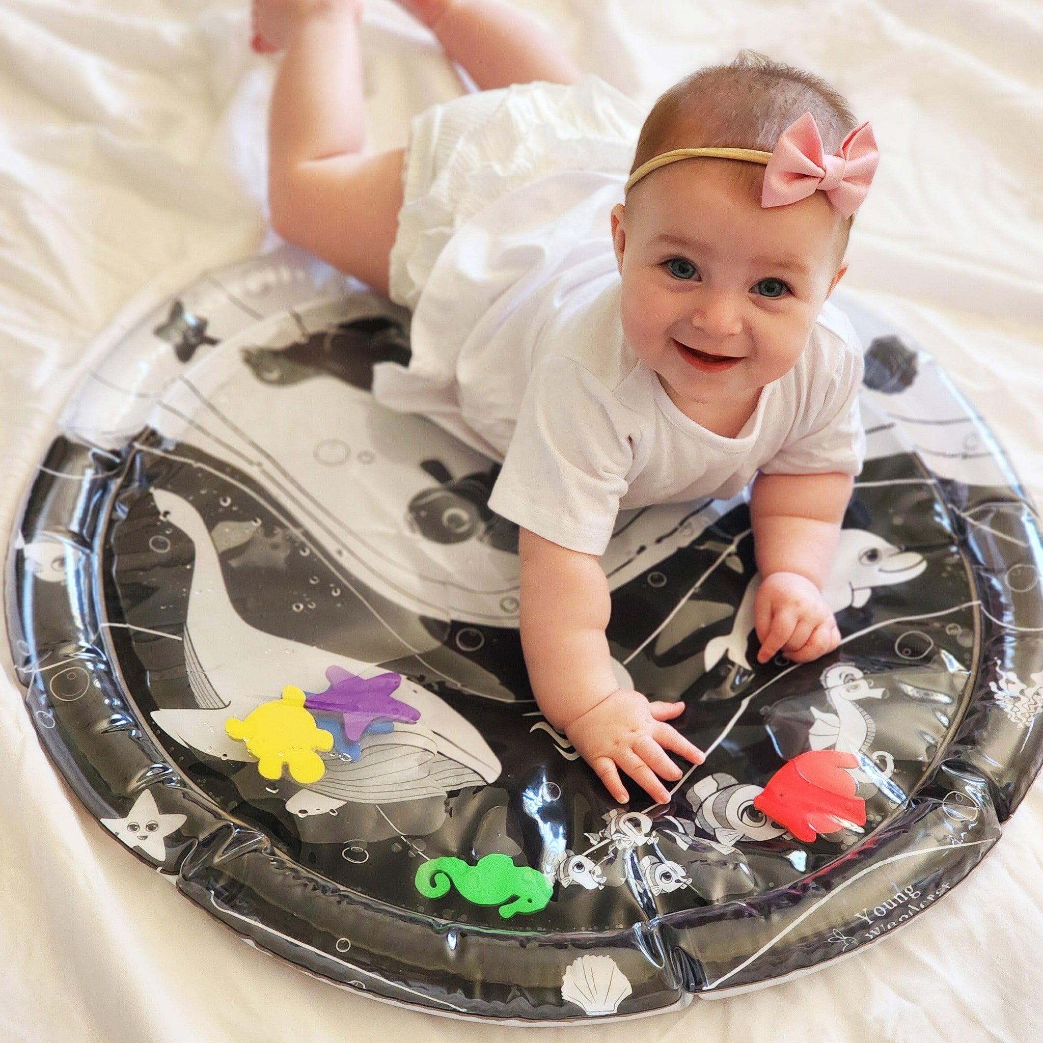 Infant Watermat Under The Sea High Contrast Sensory Water Mat – Young Wonderer Black ...